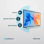Powerology Break-Proof Android Smart TV 55" - Black - Image 2