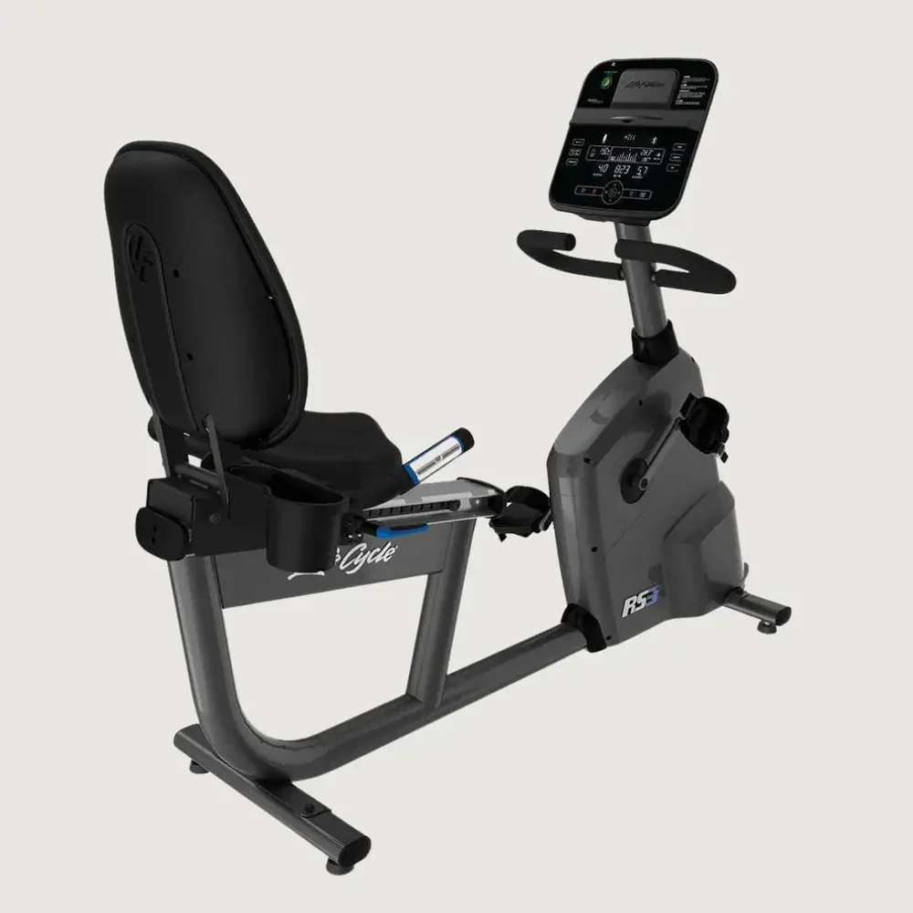 6 Life Fitness RS3 Recumbent Bike - Track Console - Image 1