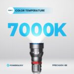 Powerology 4000mAh Waterproof LED Flashlight - Black - Image 3