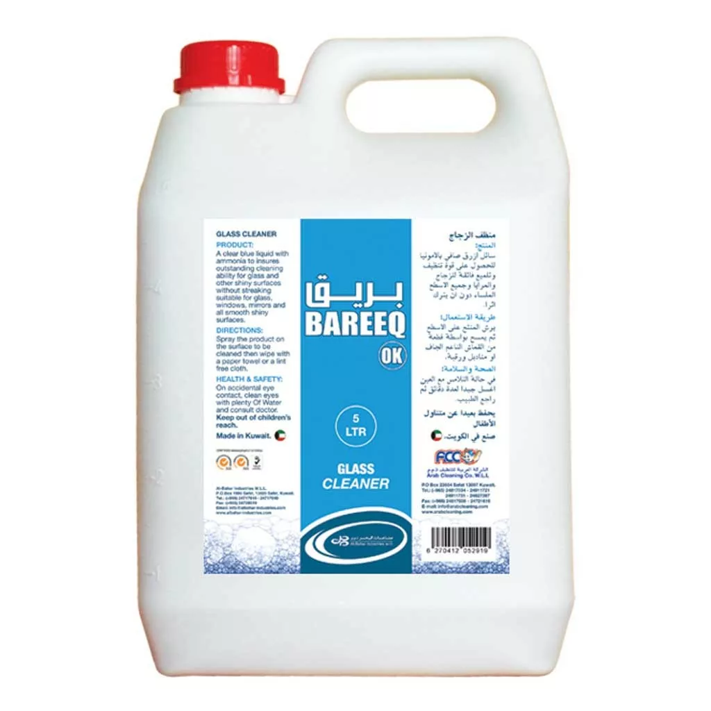 9 Bareeq OK Glass Cleaner 5Ltr - Image 1