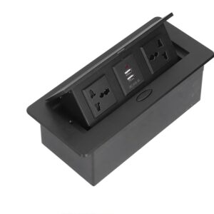 Pop Up Desktop Socket Black