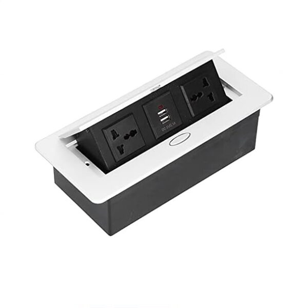 Pop Up Desktop Socket White