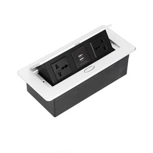 Pop Up Desktop Socket White