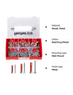 FISHCHER FIXTAINER DUOPOWER S DUOPOWER PLUG + SCREWS VARIOUS SIZES 210PCS - Image 2