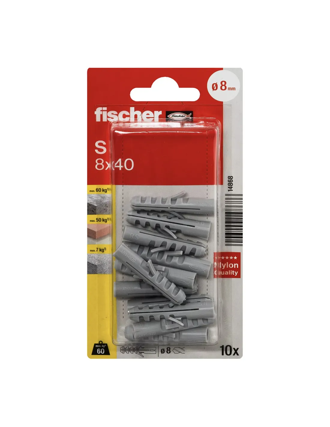 11 FISHCHER BLISTER S-8 KP PLUG 10PCS - Image 1