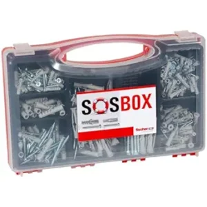 Fischer 533629 SOSBOX dowels S + FU + Screws, Gray