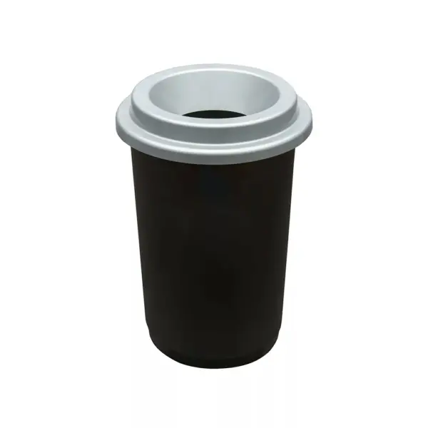 Plafor 50L, Recycling Bin, Trash Bin, Eco Bin – Silver Color