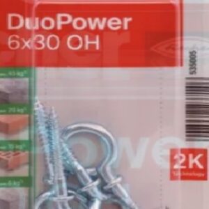 FISHCHER DUOPOWER 6X30 OH K NV PLUG + EYE HOOK 4PCS