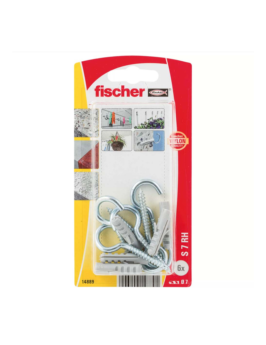 23 FISHCHER BLISTER S-7 HAK PLUG + ROUND HOOK 6PCS - Image 1