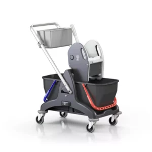 Clean Plus Double Bucket Trolley Plastic