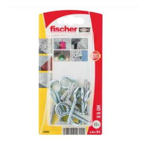 FISHCHER BLISTER S-5 HCK PLUG + EYE HOOK 10PCS