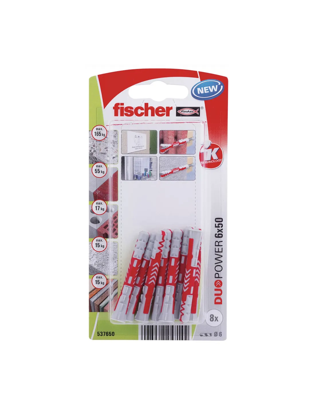 3 FISHCHER DUOPOWER 6x50 K NV PLUG 8pcs - Image 1