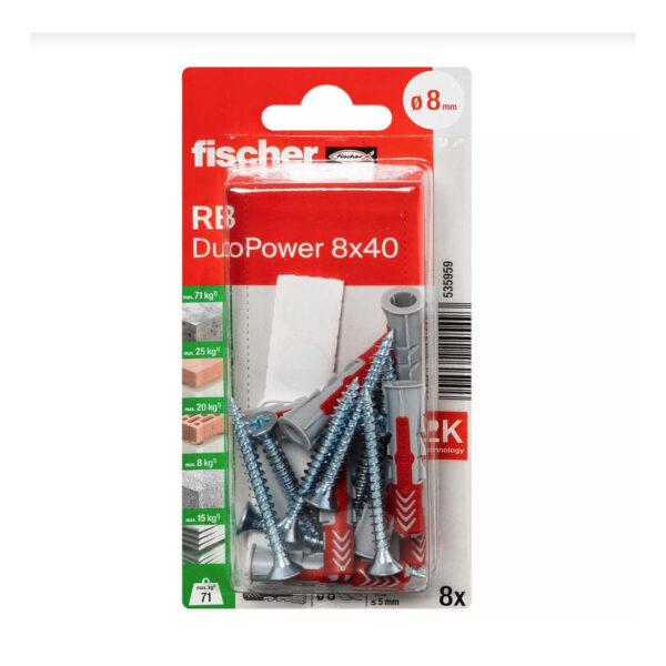 FISHCHER RB 8X40 K NV SHELF SET 8PCS
