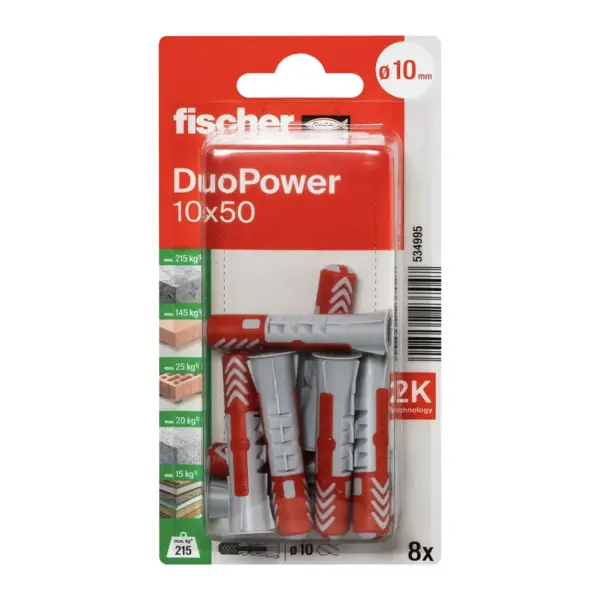 FISHCHER DUOPOWER 10X50 K NV PLUG 8PCS
