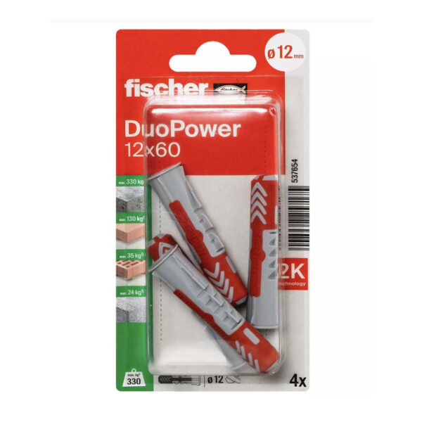 FISHCHER DUOPOWER 12x60 K NV PLUG 4PCS