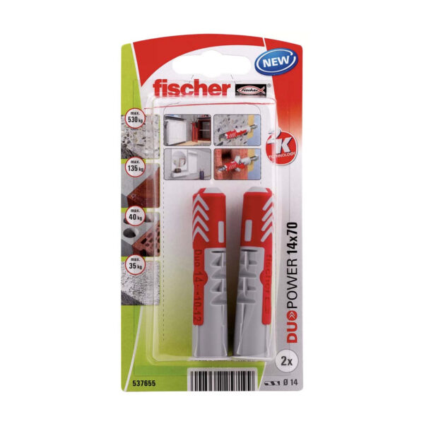 FISHCHER DUOPOWER 14x70 K NV PLUG 2PCS