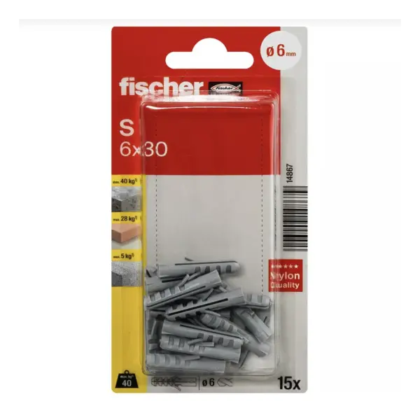FISHCHER BLISTER S-6 KP PLUG 15PCS