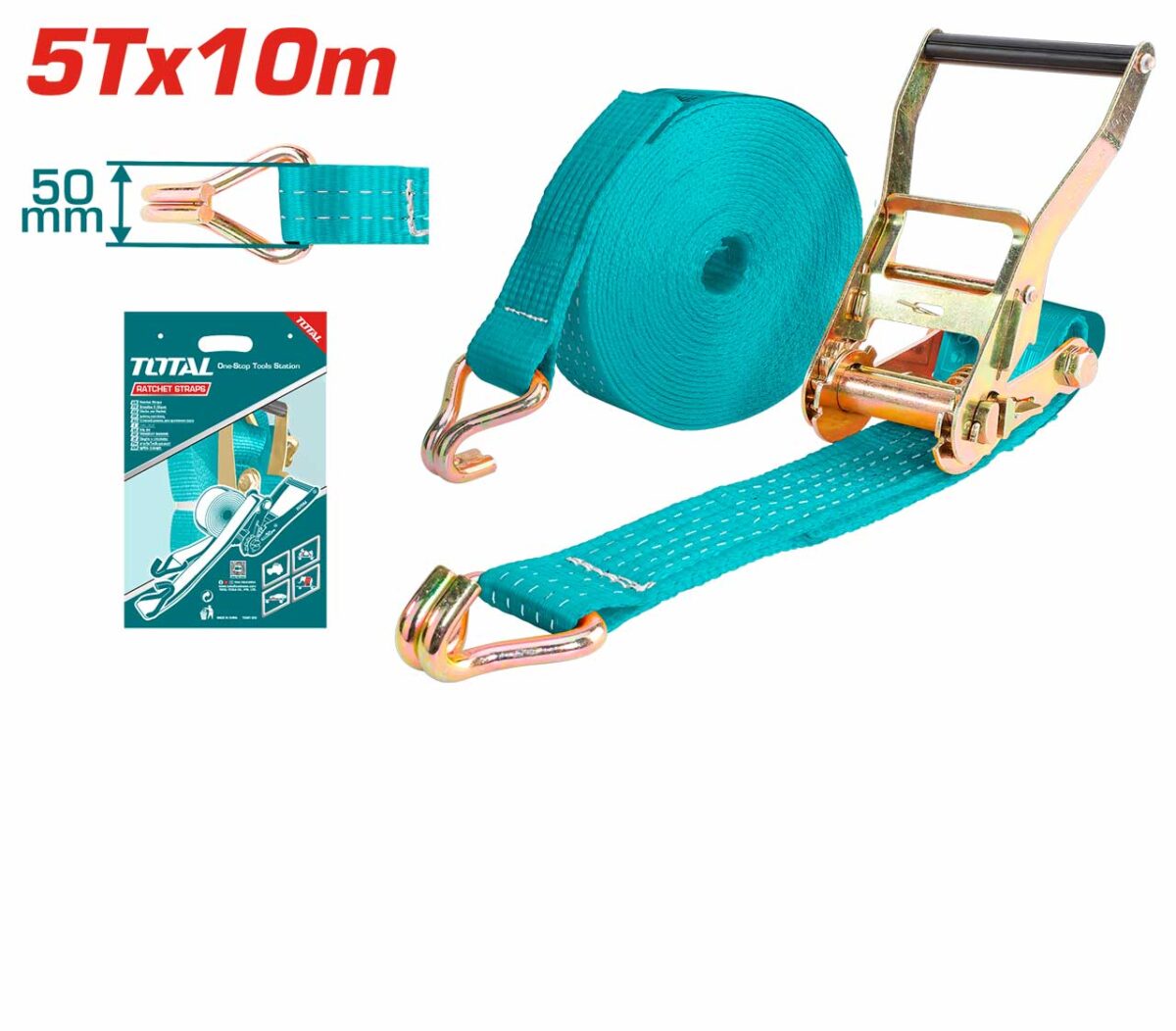 TOTAL Ratchet Straps 5TX10M - Image 1