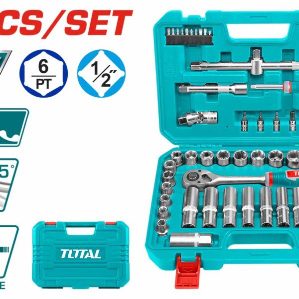 TOTAL 62 Pcs 1/2″ Socket Set