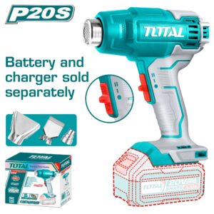 TOTAL Cordless heat gun Without Battery And Charger