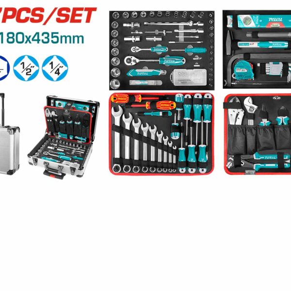 TOTAL 147 Pcs Hand Tools Set