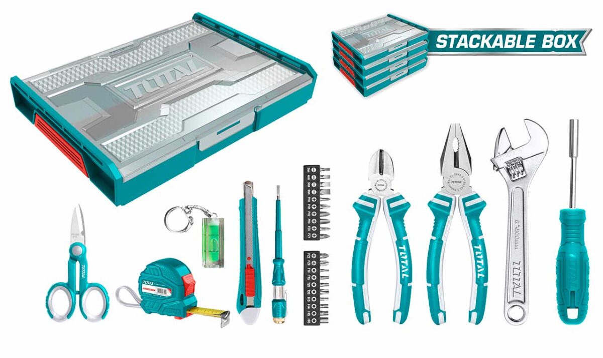 TOTAL 29 Pcs Household Tools Set - Image 1