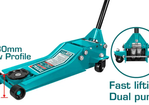 TOTAL Hydraulic Floor Jack (3Ton)