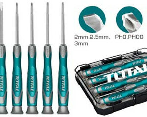TOTAL 7 Pcs Precision Screwdriver Set