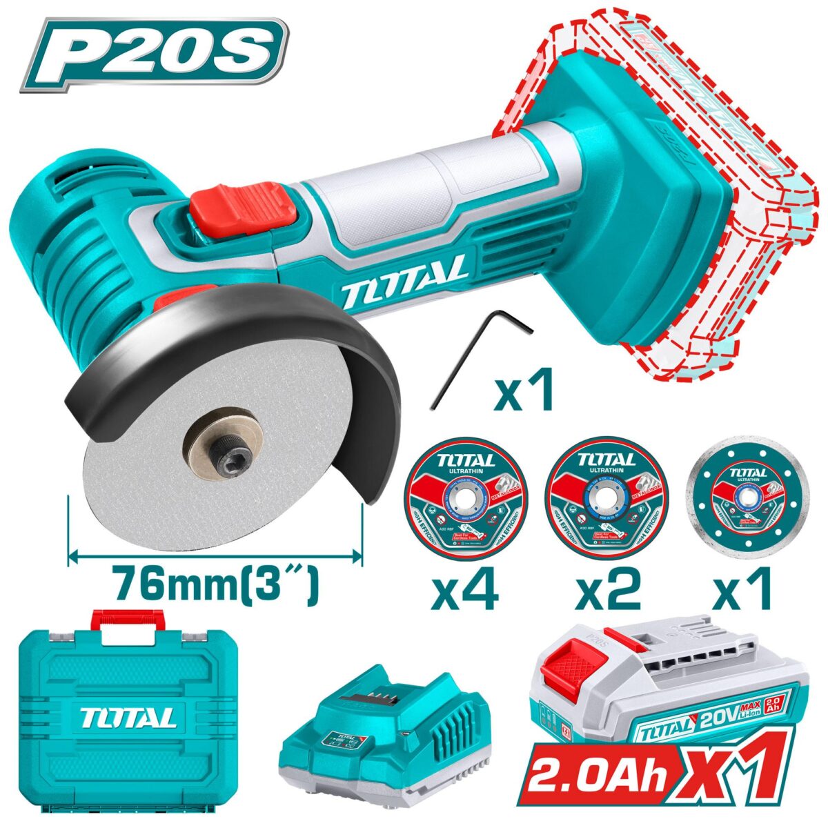 TOTAL Cordless mini cut-off tool - Image 1