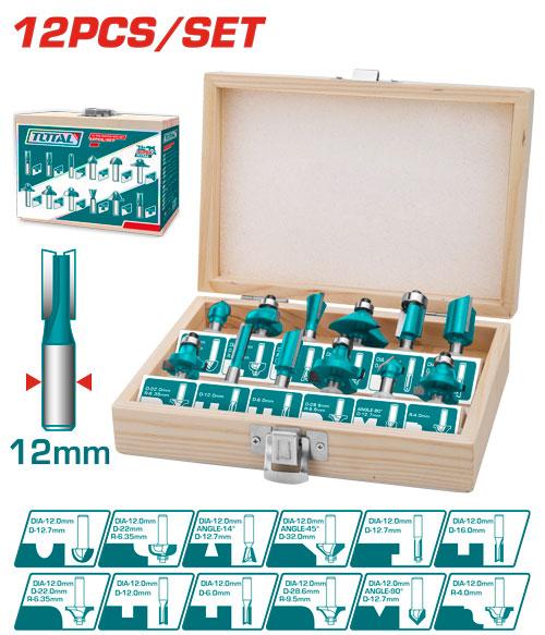8 TOTAL 12 Pcs router bits set - Image 1