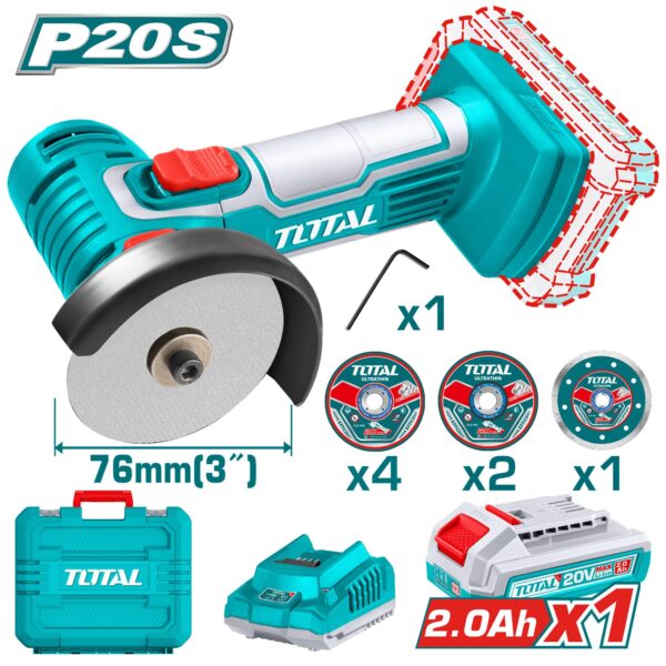 TOTAL Cordless mini cut-off tool