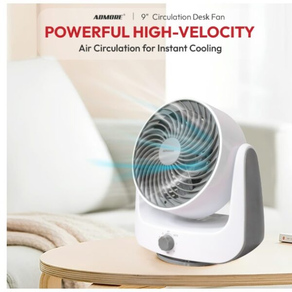 Admore 9" Circulation Desk Fan