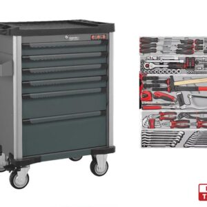 Force 6 Drawers Trolley with 219pcs Tools