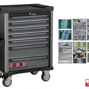 Force 7 Drawers Trolley with 286pcs Tools