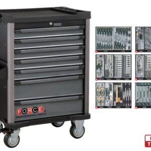 Force 7 Drawers Trolley with 361pcs Tools