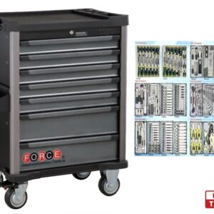 Force 7 Drawers Trolley with 376pcs Tools