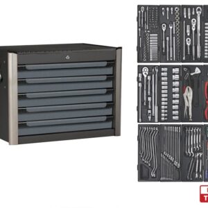 Force 5 Drawers Toolbox with 225pcs Tools