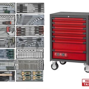 Force 7 Drawers Premium Trolley with 310pcs Tools