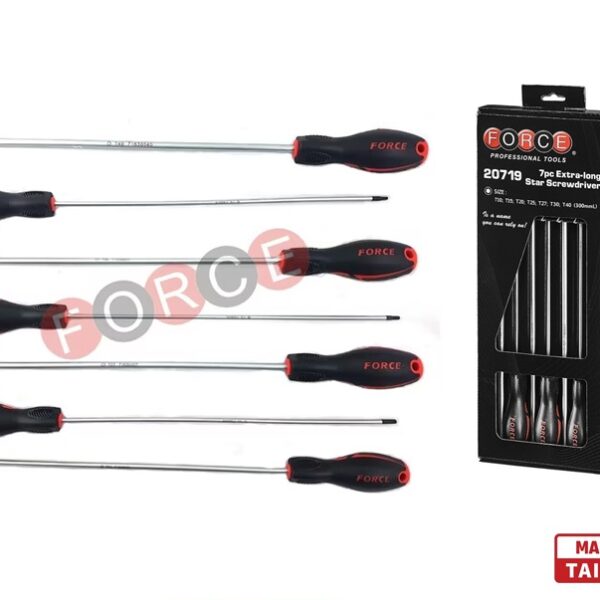 Force 7pcs Extra Long Screwdriver Set