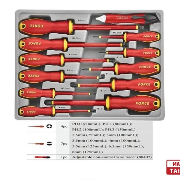Force 12pcs Insulated Screwdriver Set