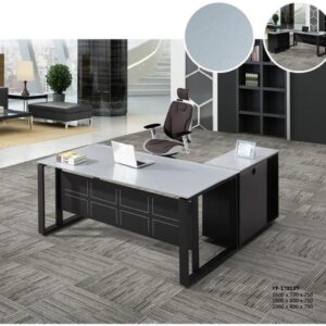 160cm Premium Glasstop Manager Desk