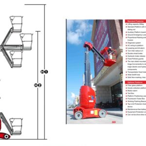 Keluosikai 10m Self Propelled Aerial Work Platform load capacity