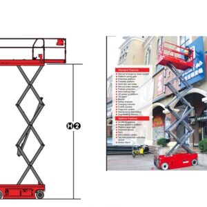 keluosikai electric self propelled scissor lift