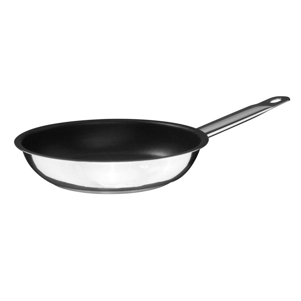 11 OZTI S/S FRYPAN, NON STICK COATED , MIRRIR FINISHED, Size:28X05 cm. - Image 1