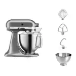 KITCHENAID ARTISAN 4.8 LIT TILT-HEAD STAND MIXER - MEDALLION SILVER - Image 2