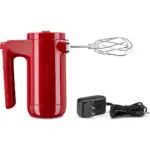 KITCHENAID CORDLESS 7 SPEED HAND MIXER - EMPIRE RED