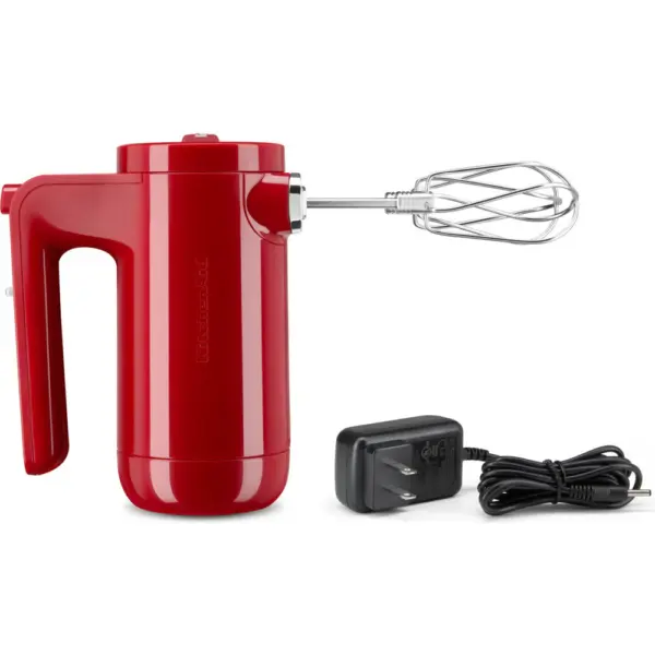 KITCHENAID CORDLESS 7 SPEED HAND MIXER - EMPIRE RED
