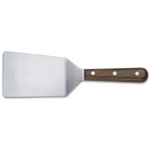 VICTORINOX SPATULA, SHAPED OFFSET, FLEXIBLE, BLADE 8X11CM- ROSEWOOD