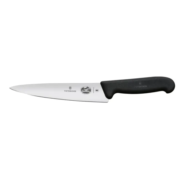 VICTORINOX KITCHEN & CARVING KNIFE, FIBROX - BLACK