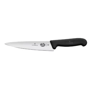 VICTORINOX KITCHEN & CARVING KNIFE, FIBROX - BLACK